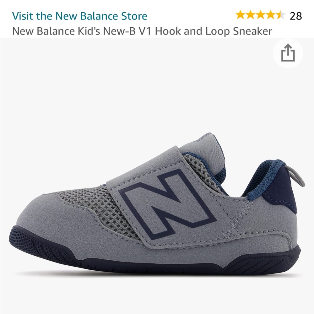 New-B V1 Hook and Loop Sneaker